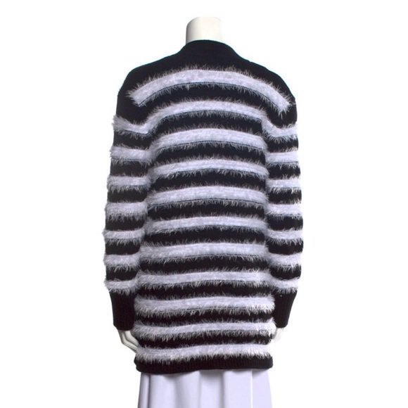 Ronny Kobo Black & White Striped Tamika Cardigan, size XL - Picture 3 of 11